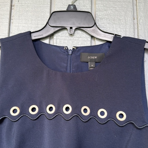 Jcrew Blue Sleeveless Dress Dresd  10 - Picture 3 of 8